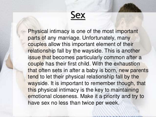How is sex important in marriage